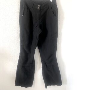 Mountain Equipment Co Op Convertible Black Hiking Pant 4 Short Removable Bottoms
